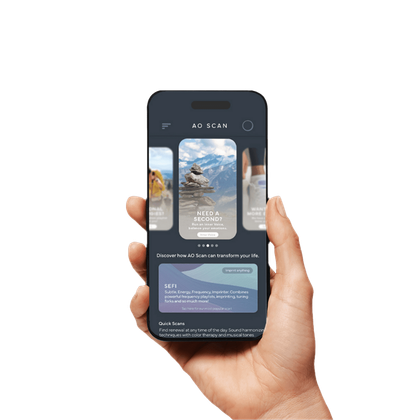 Woman inside an MRI machine, lying on a table, looking up.