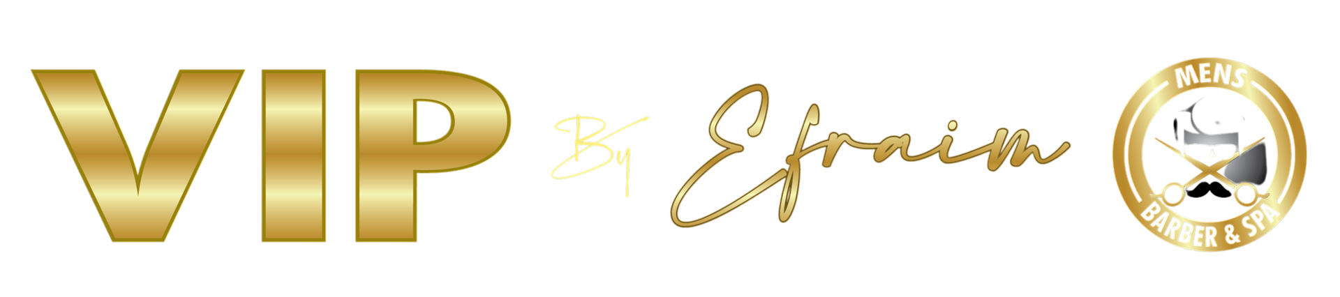 A gold logo for a company called vip & epsilon