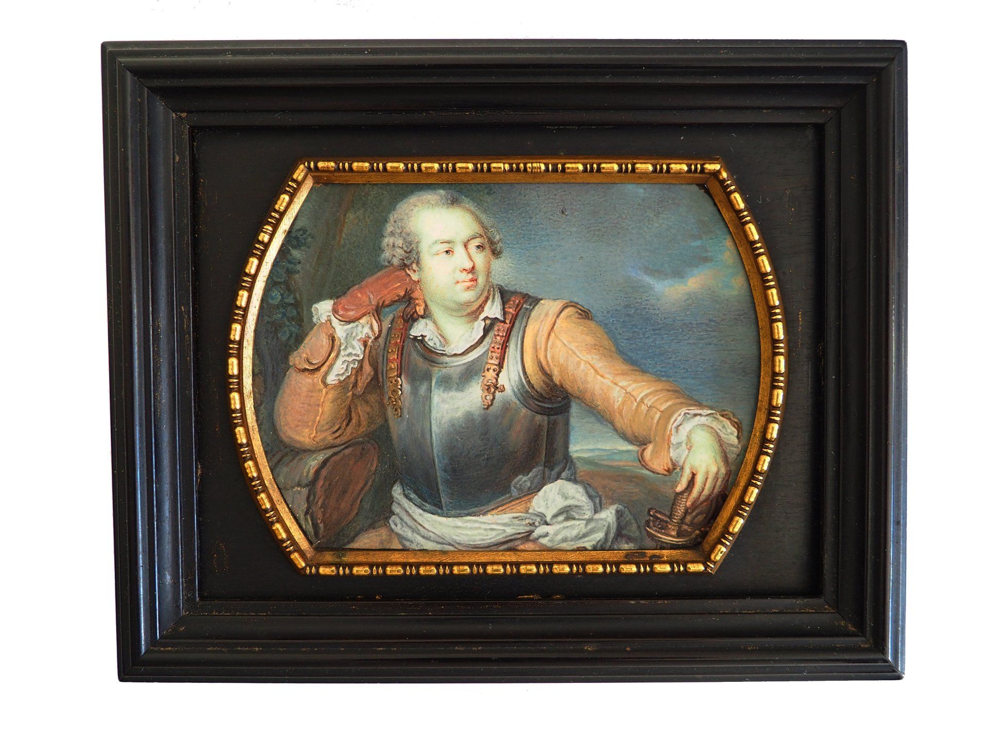 JEAN-BAPTISTE MASSE (1687-1767) MINIATURE PORTRAIT