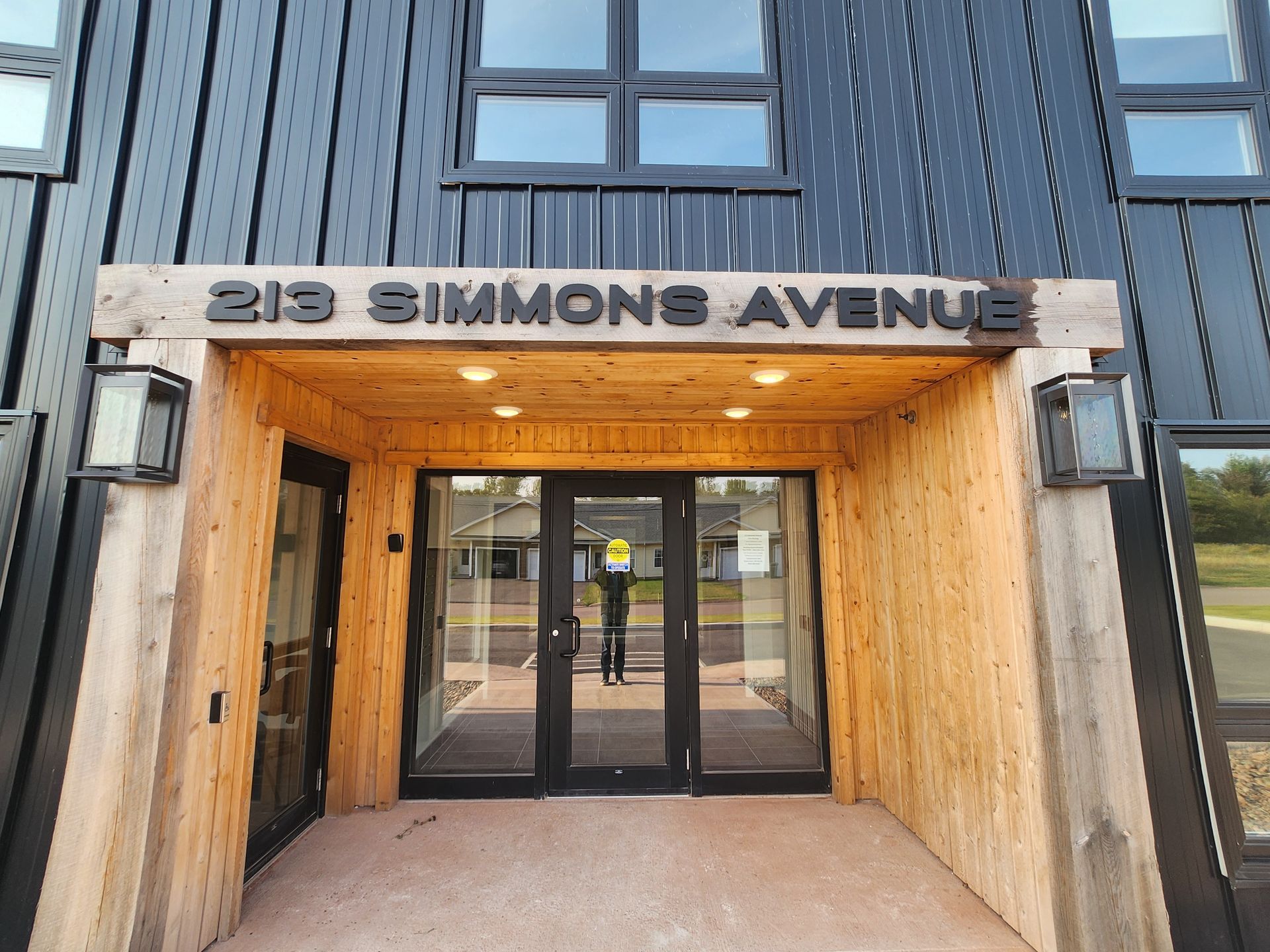 The Simmons main entrance at 213 Simmons Avenue in Summerside, PEI