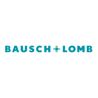 Bausch + Lomb logo with teal text on a white background. The plus sign is light teal.