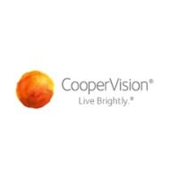 Logo for CooperVision with an orange sphere and text
