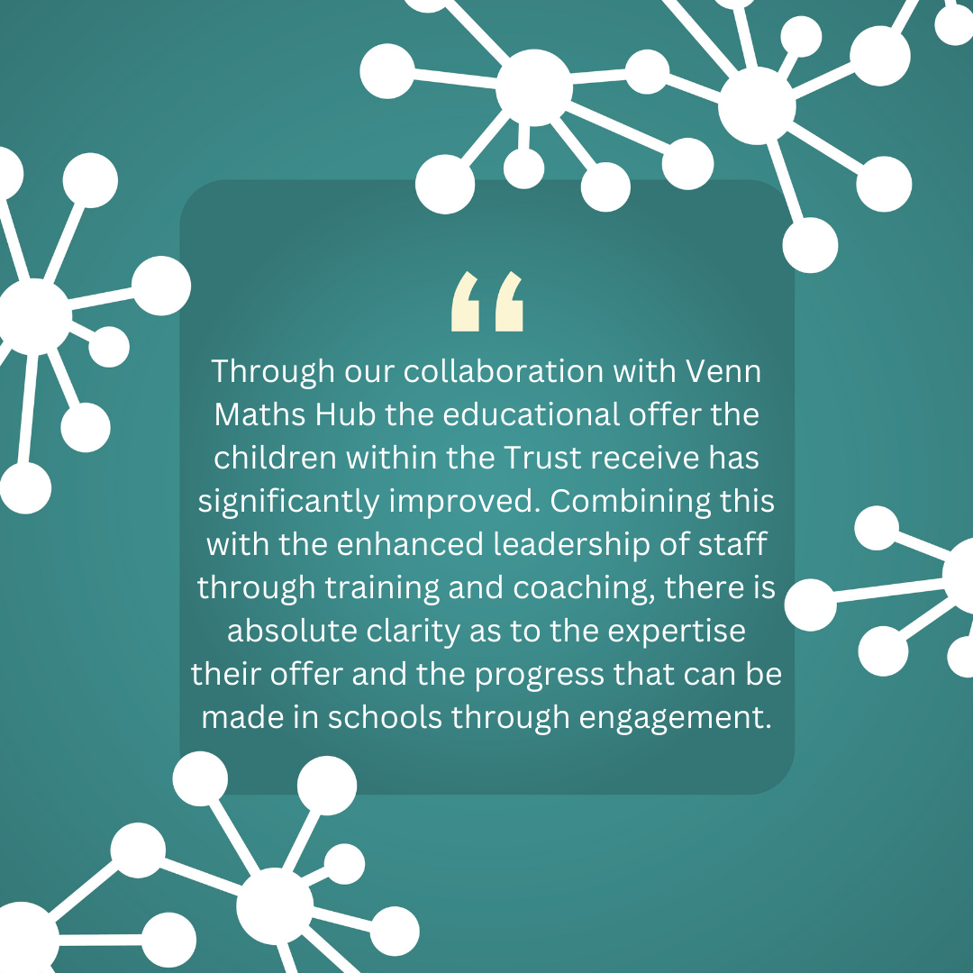 A quote from kate magill about venn maths hub