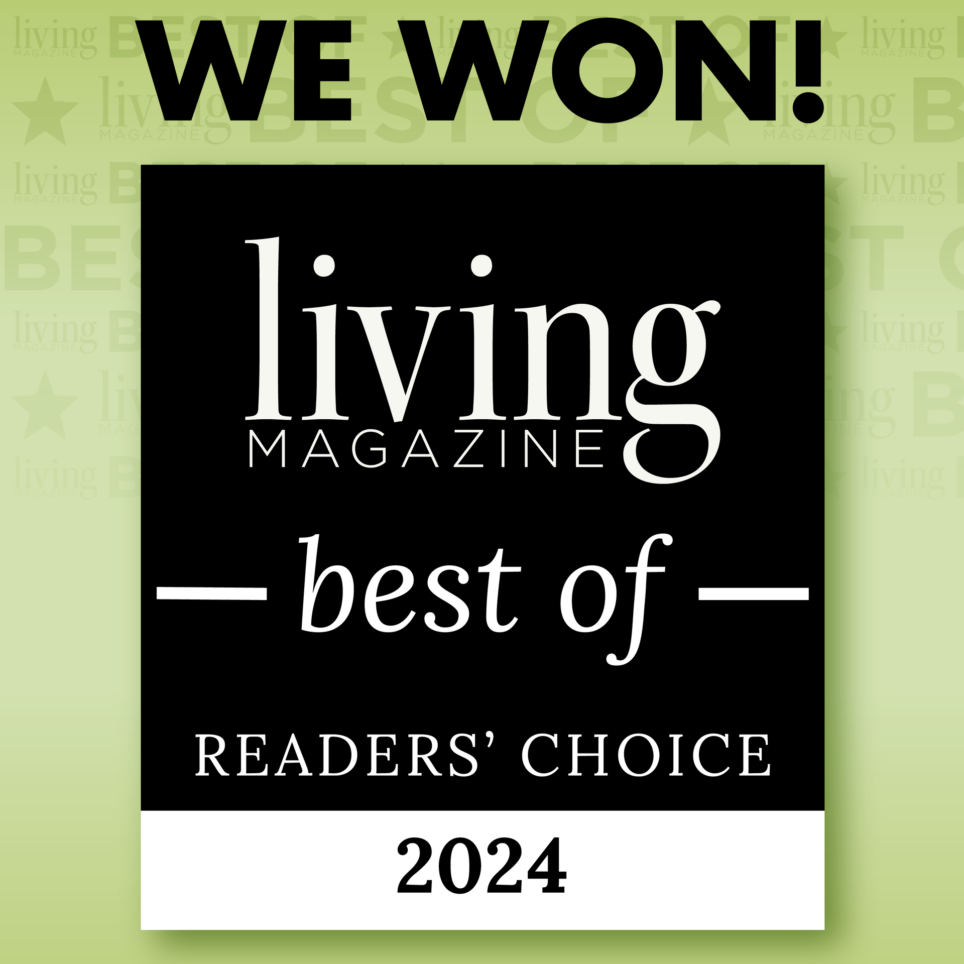 Living Magazine's Best of award logo 2024