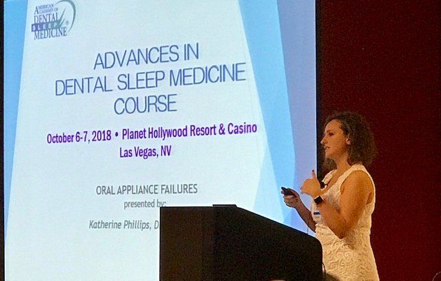 Dr. Phillips speaks on advances in sleep medicine at a conference.