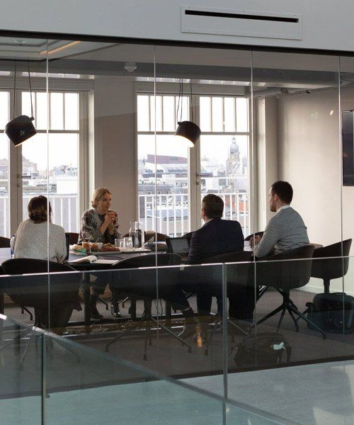 consulting people in a boardroom