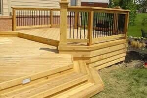 Deck with Decorative Plants — Home Contractor in Lower Burrell, PA