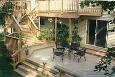 Finished Wood Deck with Balcony — deck installation in Lower Burrell, PA