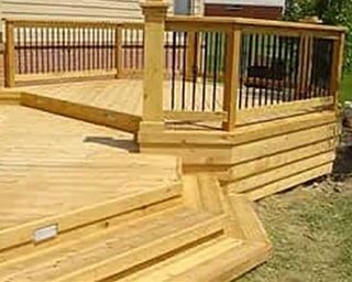 Outdoor Entertaining Deck of a Home — Deck Installation in Lower Burrell, PA