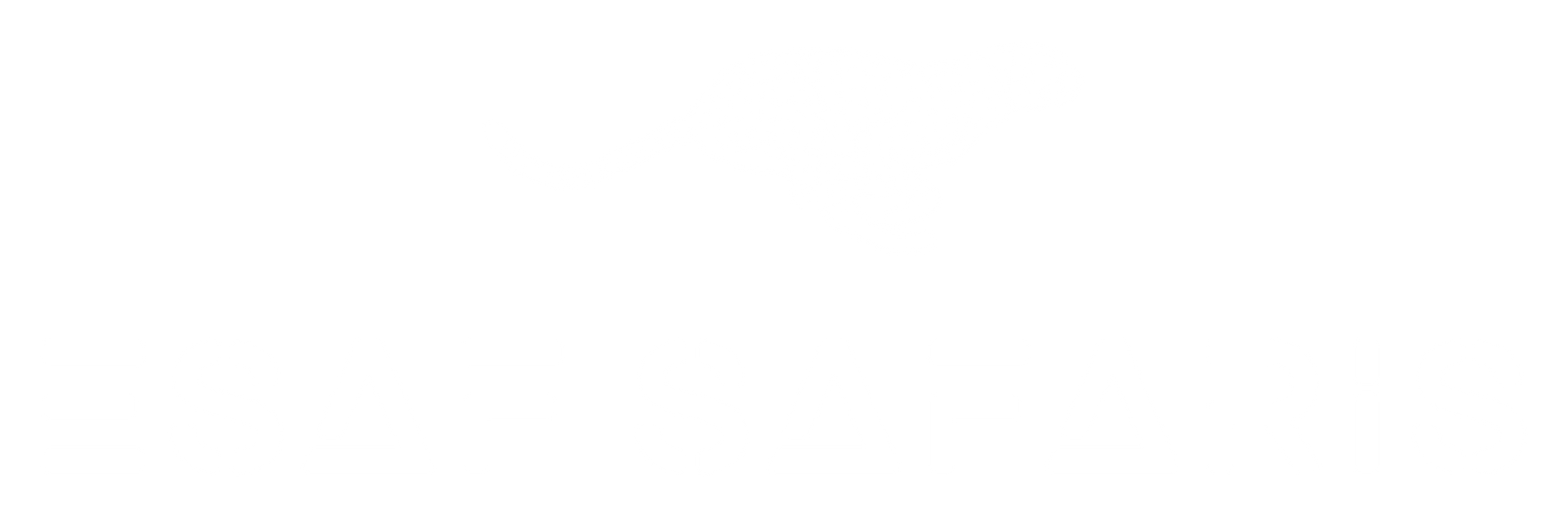 A minimalist logo featuring a stylized, white lowercase letter 