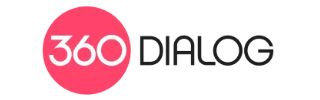 360 DIALOG-Logo: „360“ in Weiß in einem rosa Kreis, „DIALOG“ in Schwarz daneben.