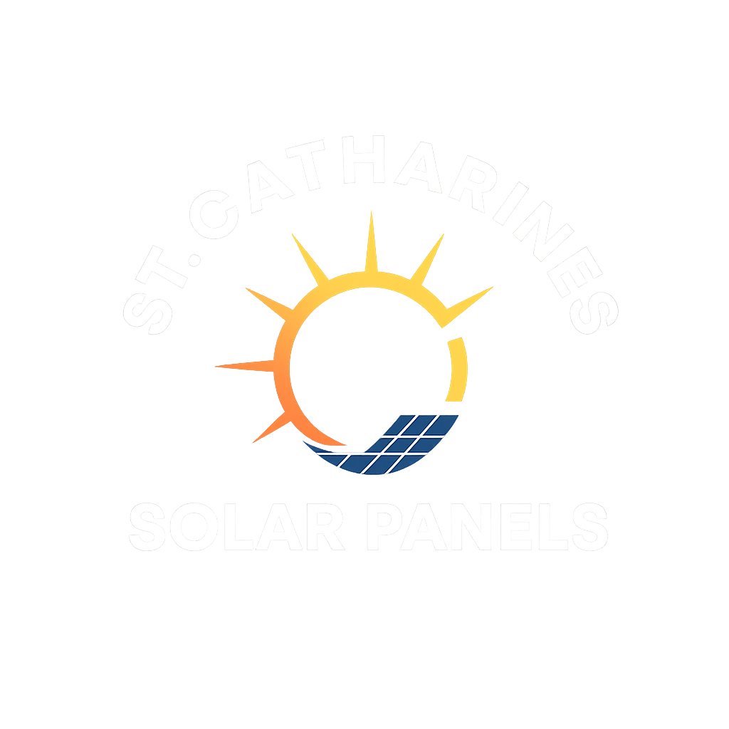 The sun is surrounded by solar panels on a white background.