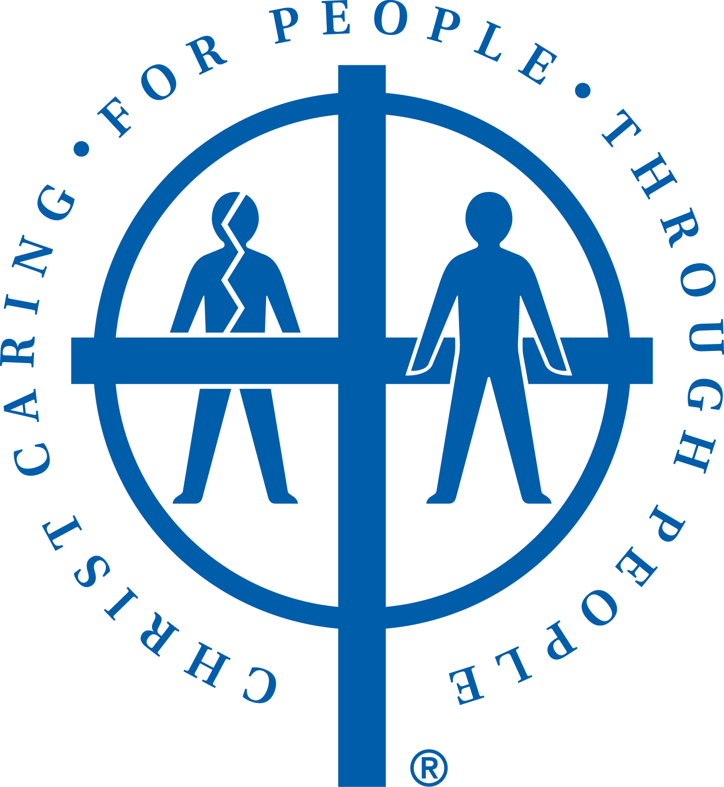 A logo for caring for people through people