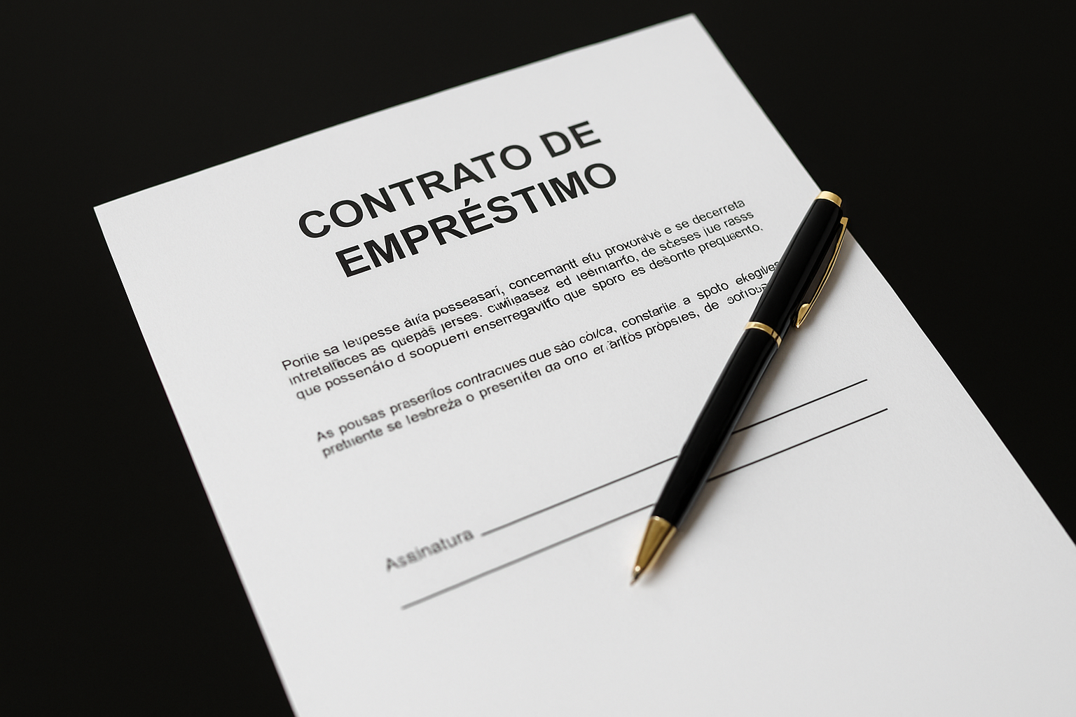 Empréstimos não contratados