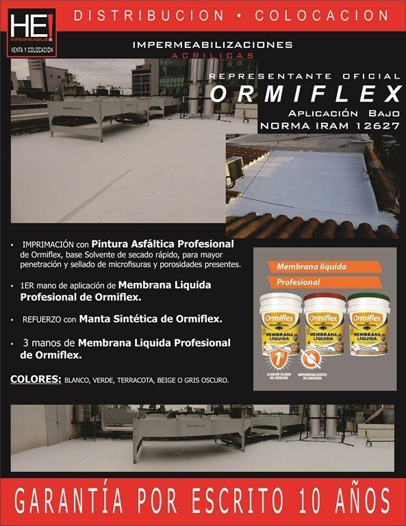 Impermeabilizaciones acrílicas