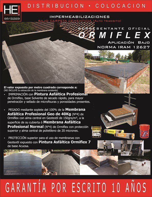 Impermeabilizaciones alto tránsito