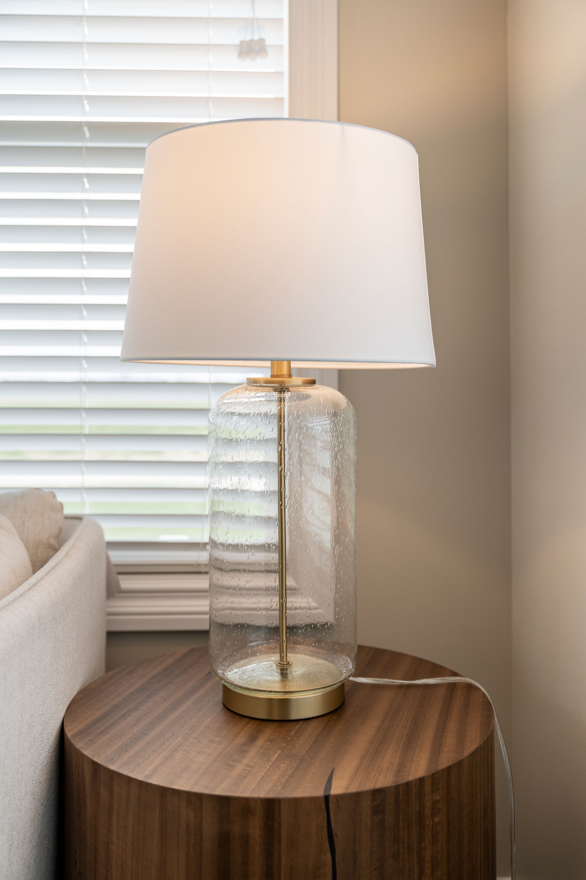 Closeup photo of a lamp