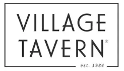 Village Tavern logo in black text with “est. 1984” on a white background.