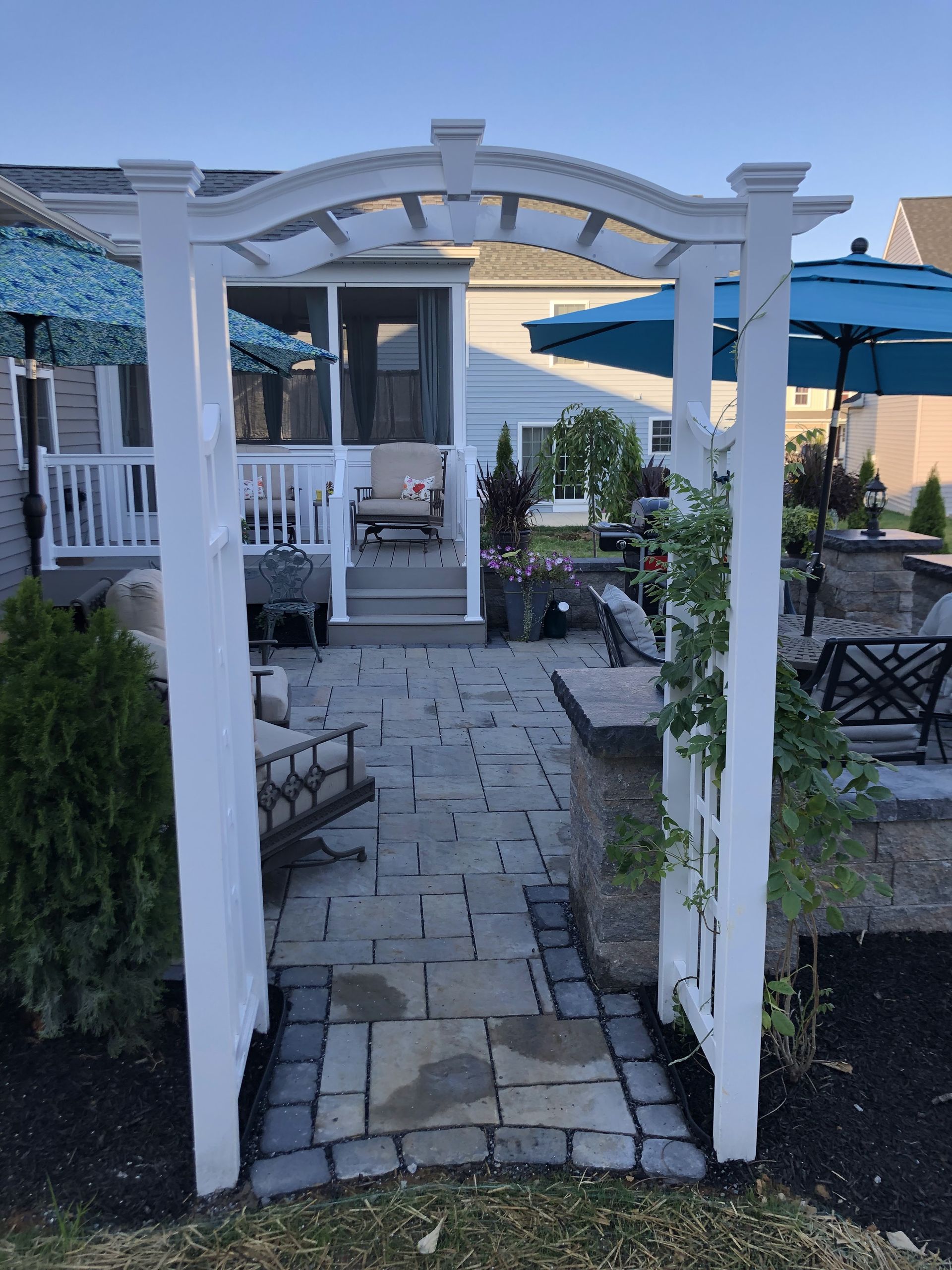Walkway Arch To The Deck — Lancaster, PA — Paradise Plants & Patios