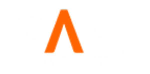 The letter a is orange on a white background.