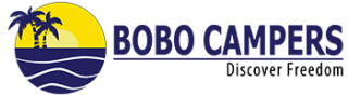 A logo for bobo campers discover freedom