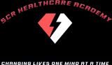 A logo for scr healthcare academy changing lives one mind at a time