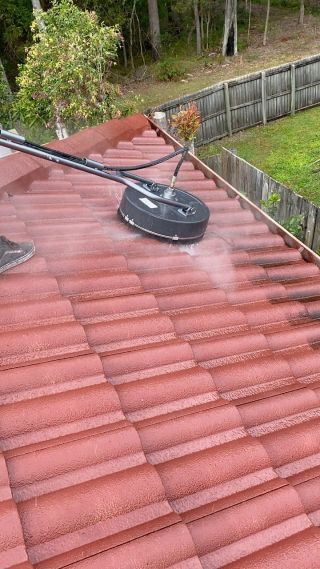 Roof pressure cleaning — Pool Painting in Bonogin QLD