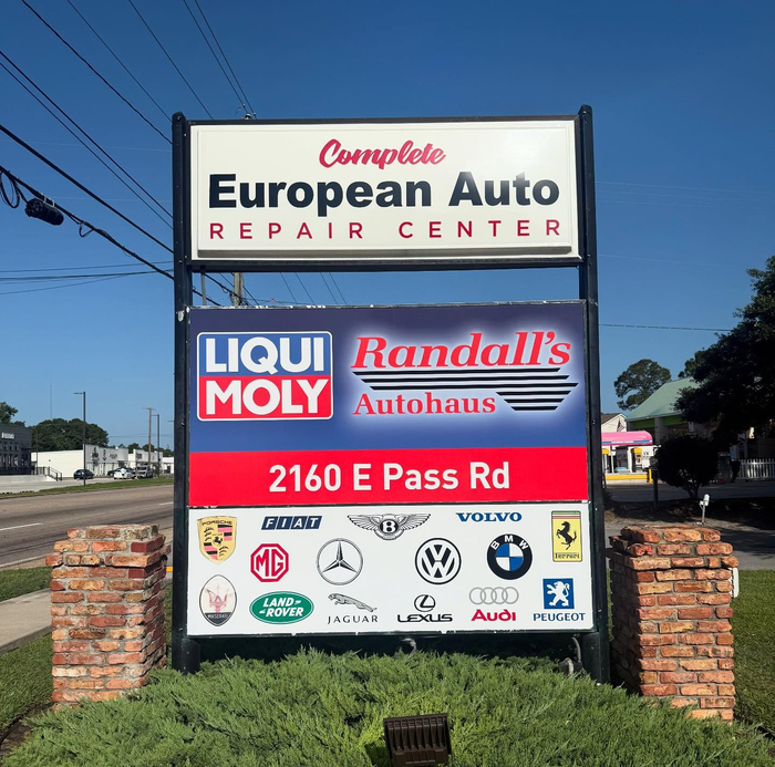 Sign for Complete European Auto Repair Center | Randall's Autohaus