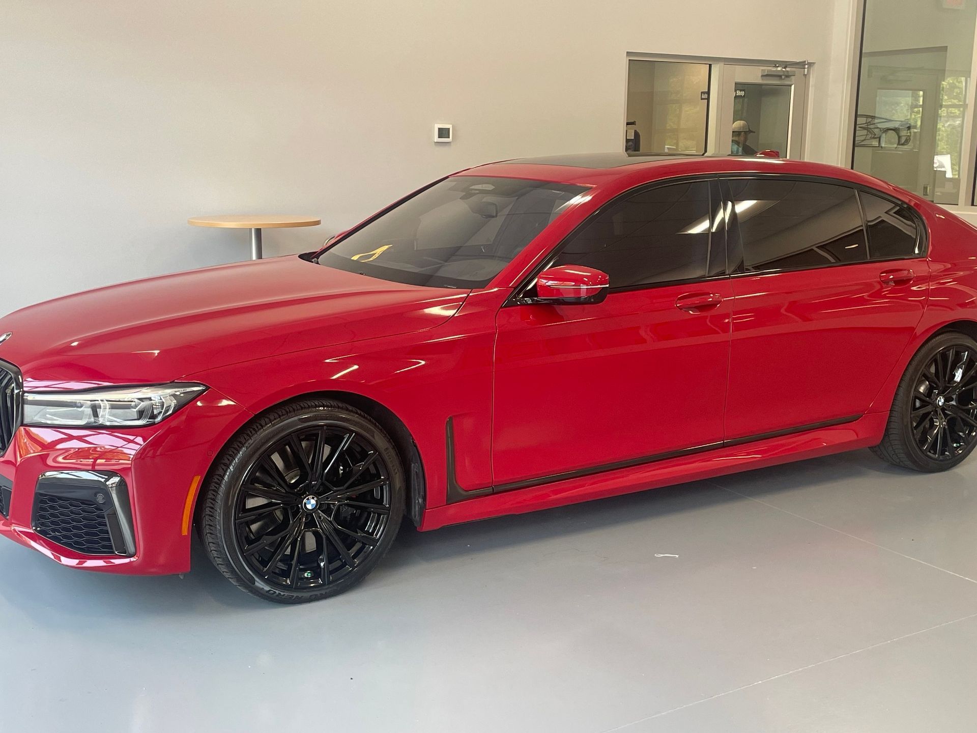 A glossy vehicle in Fort Wayne protected with paint protection film and ceramic coating.