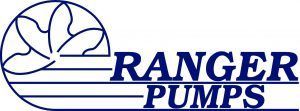 Ranger Pumps logo with a circular design and blue text.