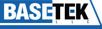 Logo for BaseTek LLC: white
