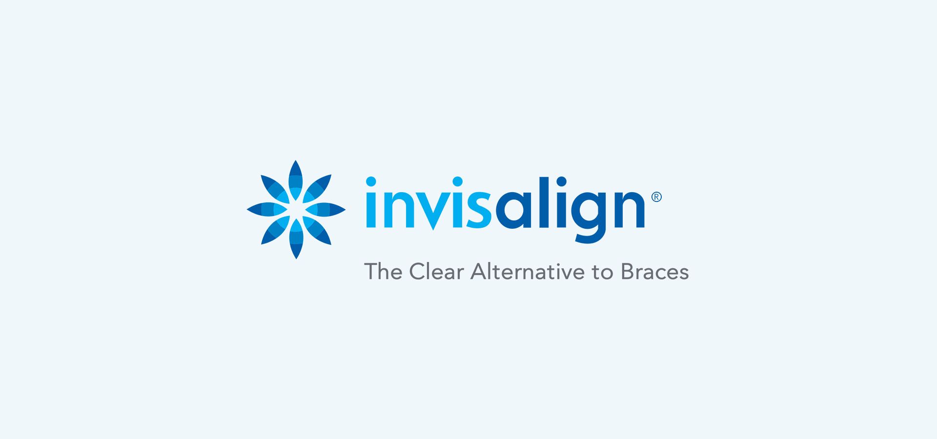 The invisalign logo is on a white background.