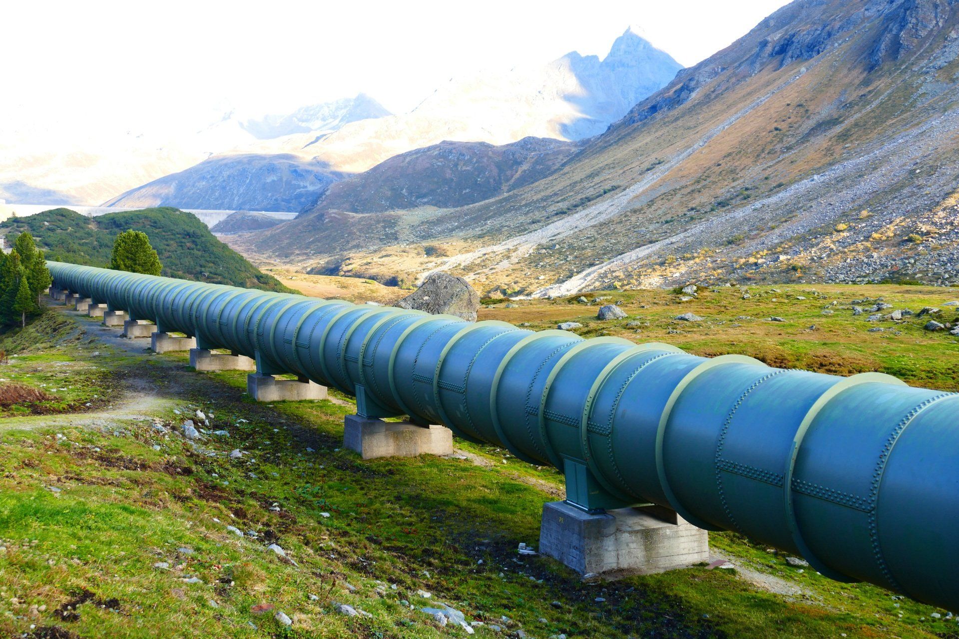 image of pipeline in the mountains