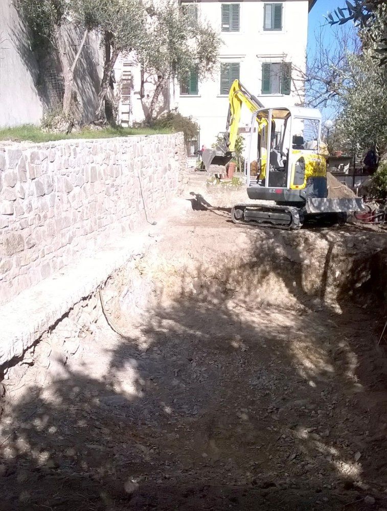 scavi per l'edilizia