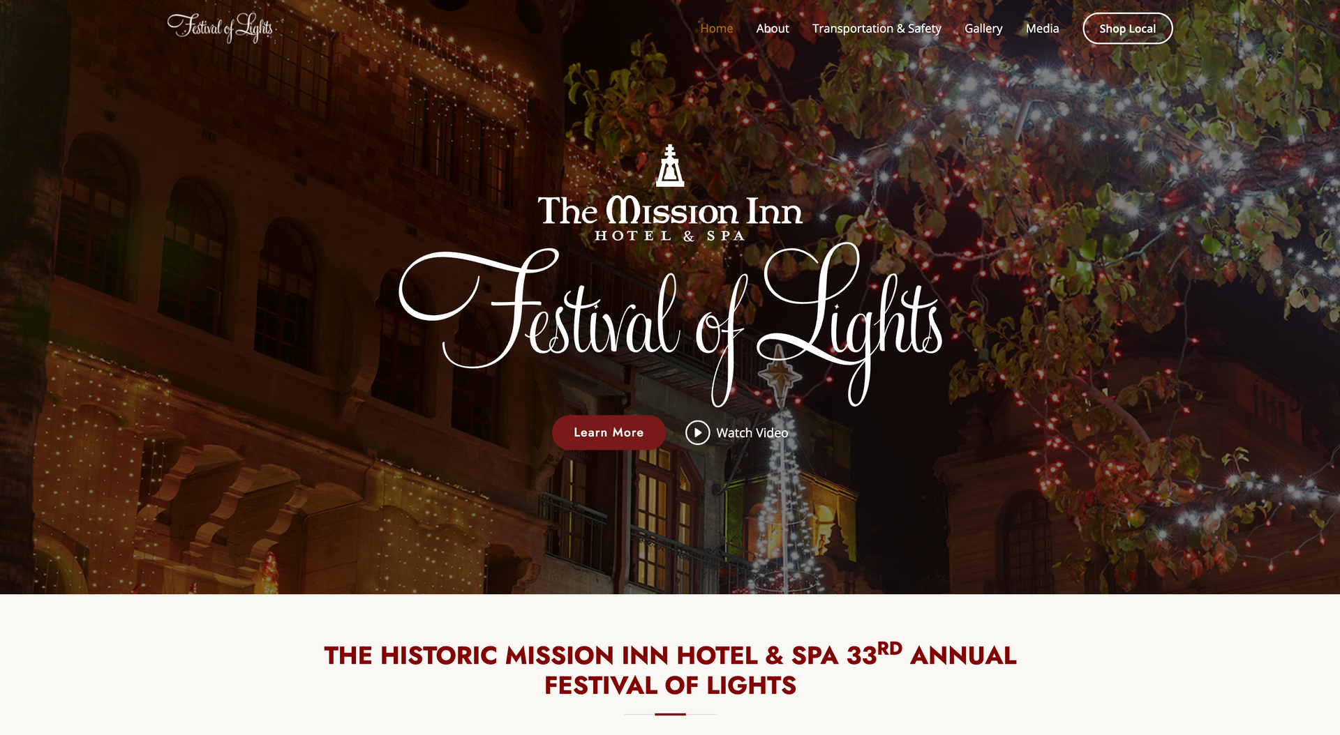 festival of lights riverside home screenshot