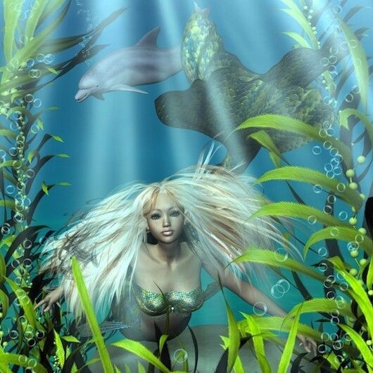Lemurian Mermaid and Dolphin Healing