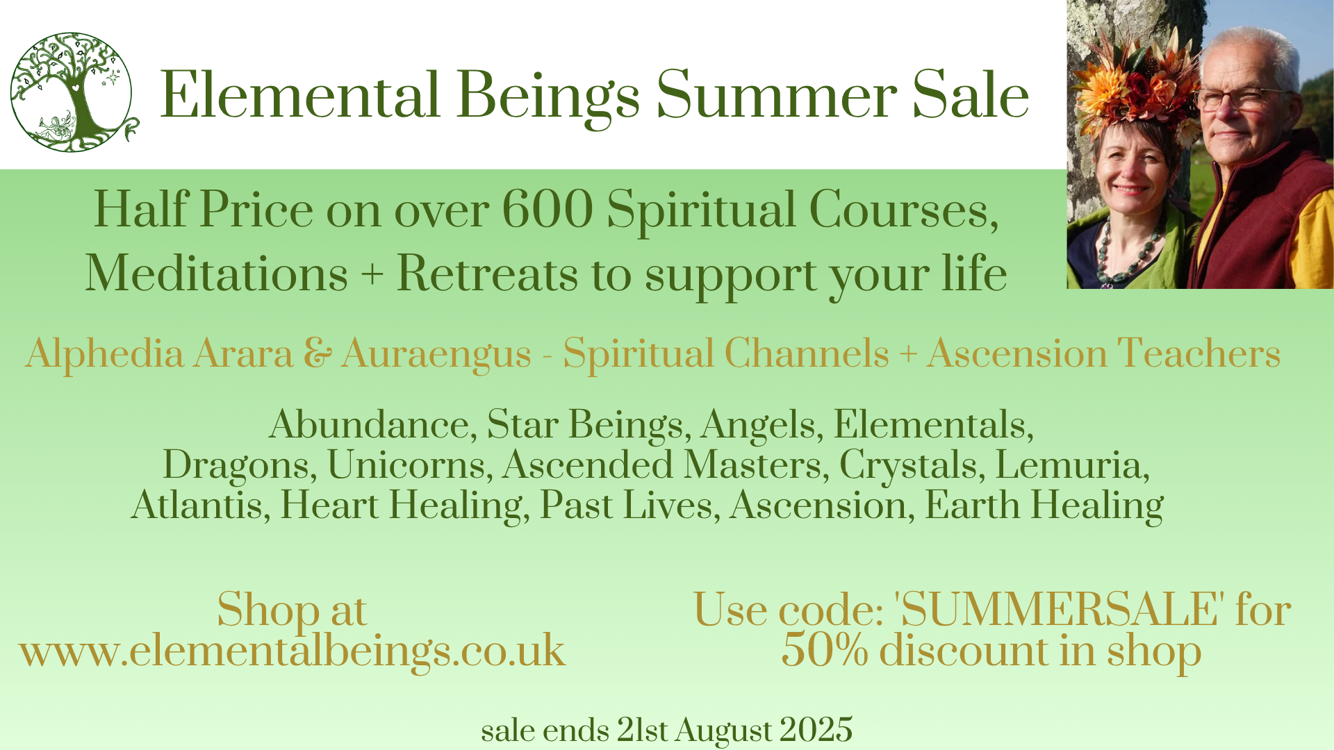 Summer Workshop 50% off sale