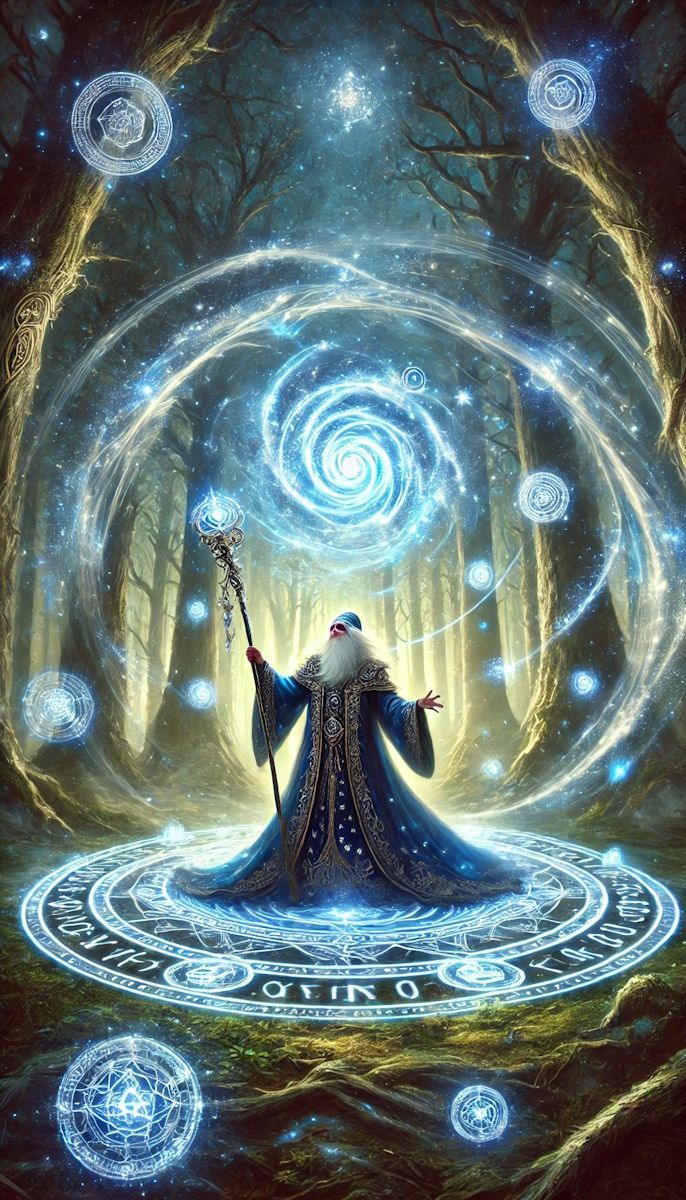 Merlin Vortex Wizard with Staff Merlin Vortex Wizard with Staff