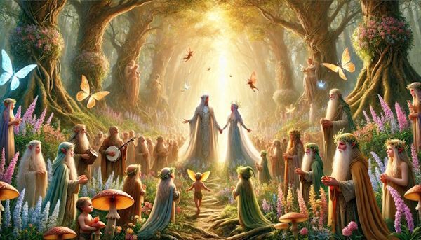 Elven Court with Musical Elementals