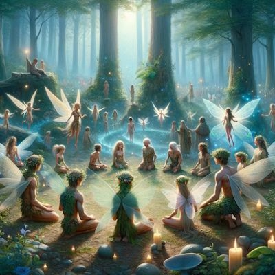 Fairies & Elementals in Forest