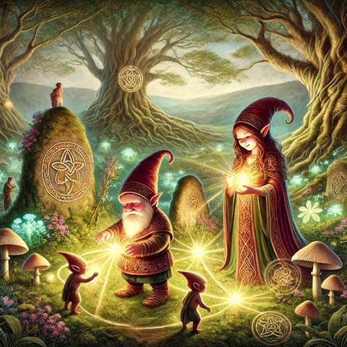 Gnomes & Elves working with Energy Lines Gnomes & Elves working with Energy Lines