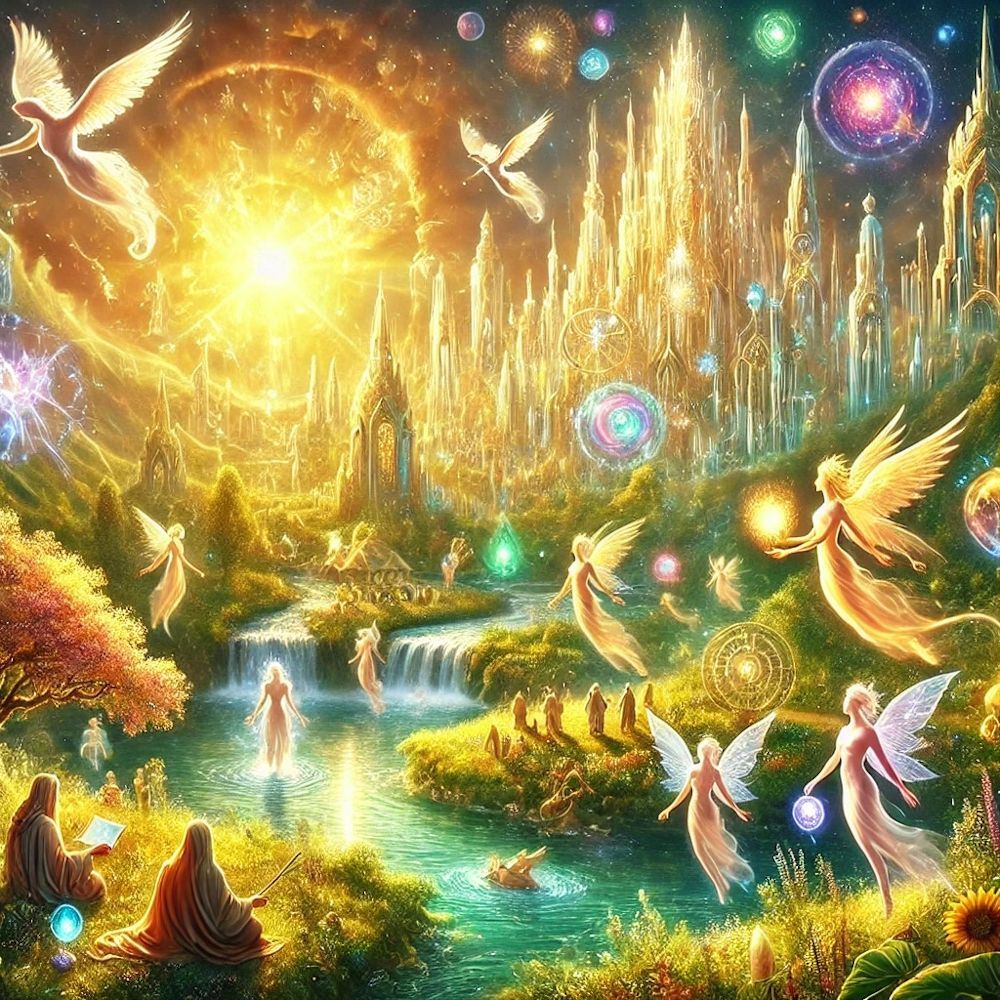 Golden Atlantis with Nature Spirits