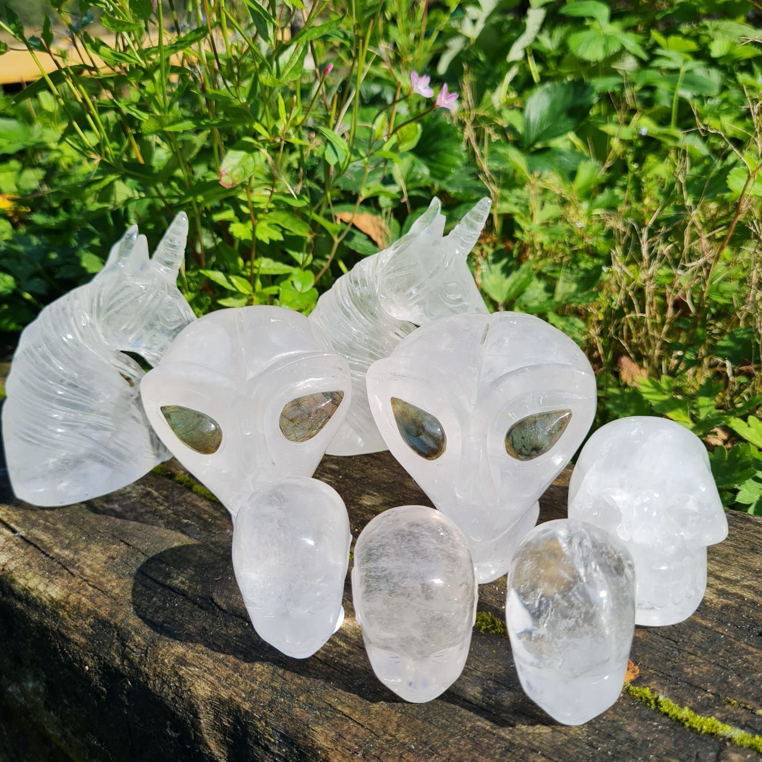 Clear Quartz Crystal Skulls