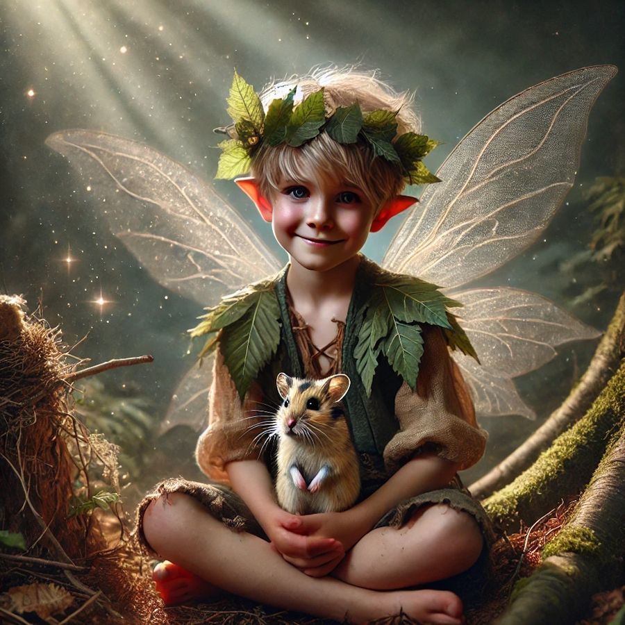 Pixie with Hamster Pixie with Hamster