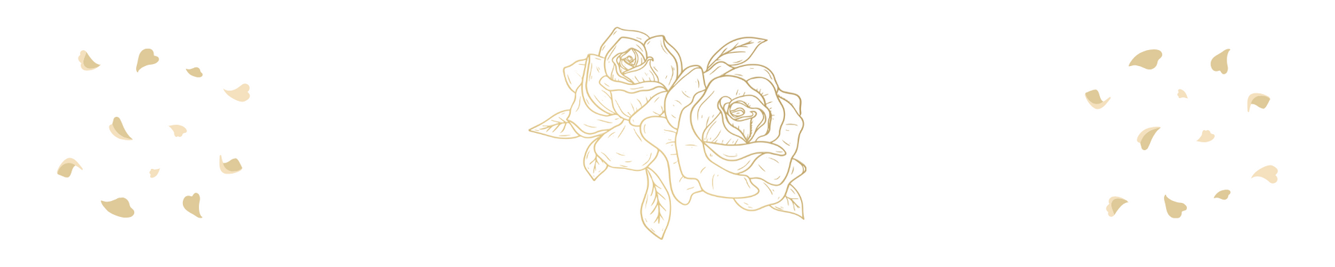 Gold Rose & Petals Gold Rose & Petals