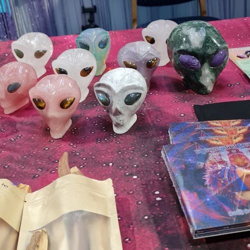 Star Being Crystal Skulls at the Mind Body Spirit Festival Star Being Crystal Skulls at the Mind Body Spirit Festival