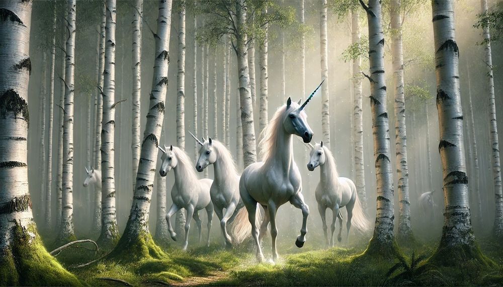 Silver Birch Unicorn Woods