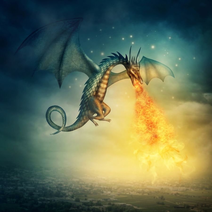 Dragon Breathing Fire