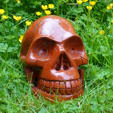 Furanta Red Jasper Skull