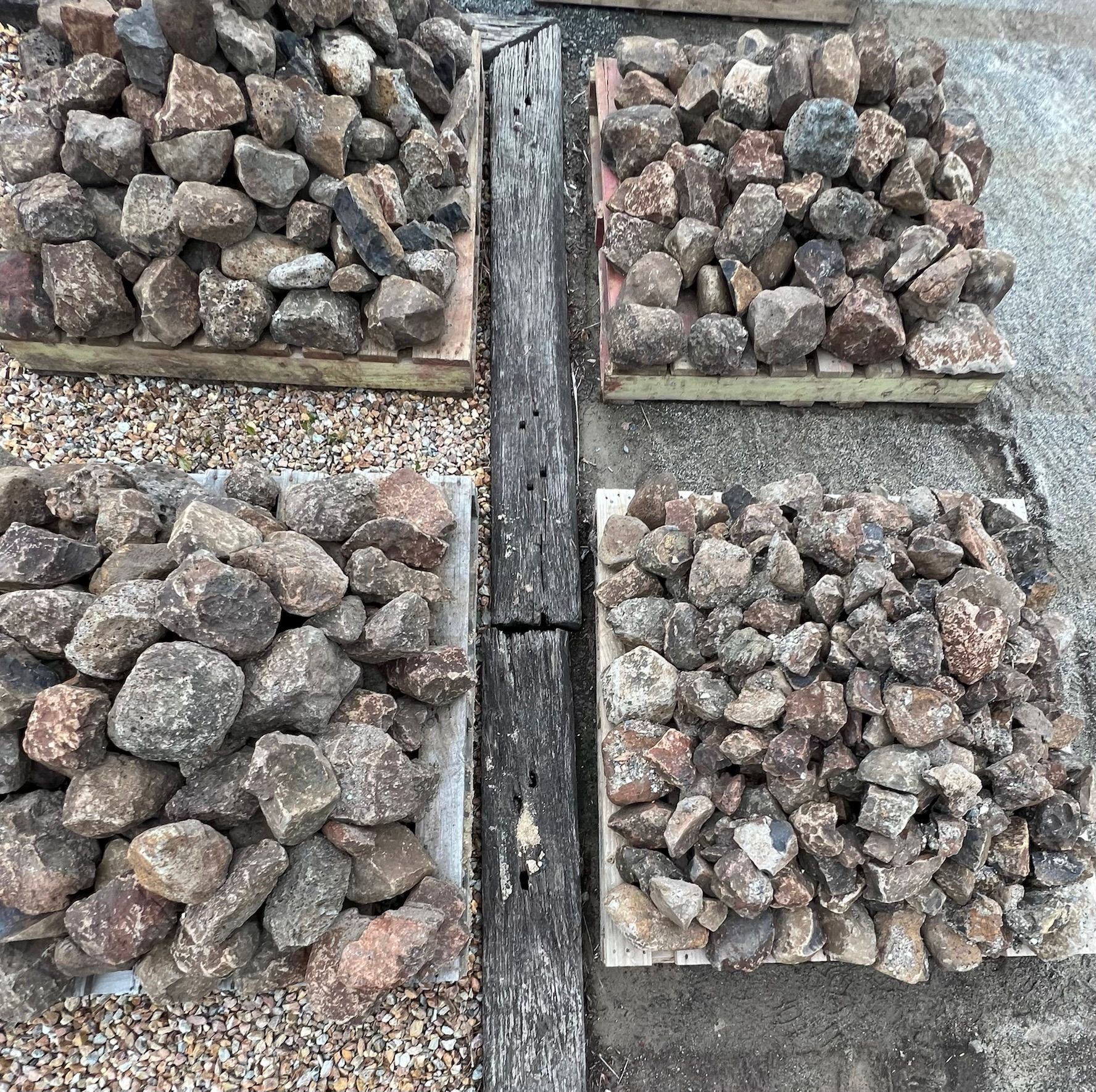 Bushrock pallets — Landscaping Supplies in Myocum, NSW